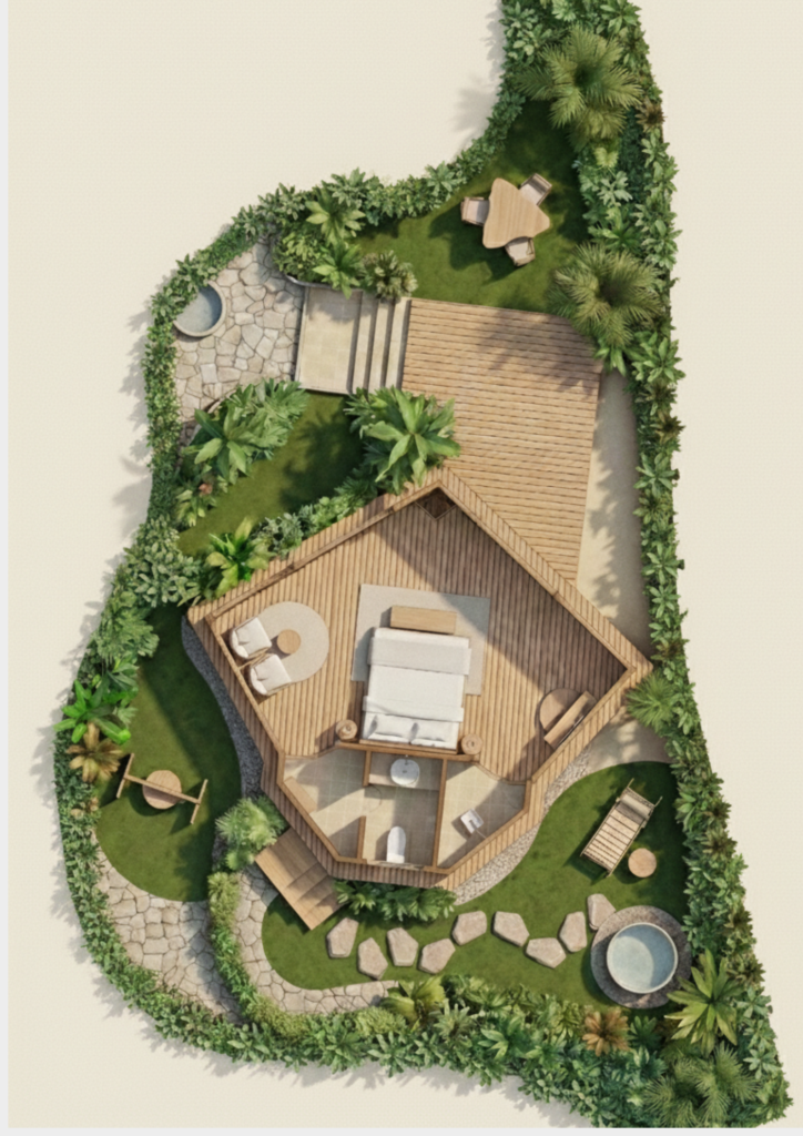 Floor plan – A Bamboo Sanctuary Unlike Anything Else