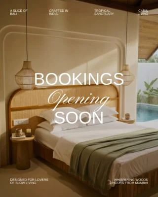 Bali-style in form, but rooted in the landscape here.
Kayu Villas are built around warm tropical wood, stone finishes that age beautifully, and private plunge pools framed by green.

Inside, the light moves slowly across textured walls, curated meals follow an unhurried rhythm, and every space is designed to let the body soften.

Two hours from Mumbai.
Bookings are now open.

.
.
.
.
.

#resortnearmumbai #thingstodoinmumbai #mumbaigetaway #staycationmumbai #cabinstyle #privatepoolvilla #balistyle #staycationing #mumbaidaily 

.
.
.

Private pool villas in mumbai • mumbai getaway • staycation near mumbai • staycation near thane • Bali style resort • Bali style staycation • Bali villas in mumbai
weekend trip from mumbai • nature escape • hidden resort near mumbai • exclusive boutique villas • tropical luxury stay • romantic weekend getaway
anniversary getaway ideas • proposal stay ideas • instagrammable stay • aesthetic resort near mumbai • forest villa near mumbai • wellness staycation
luxury escapes india • scenic stay near city • low AQI getaway • mindful travel experience • glamping vibes mumbai • greenery near mumbai