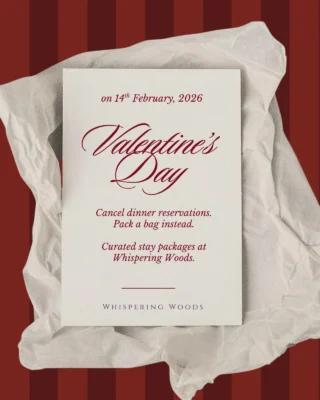 Cancel the obvious plans.
Keep the good outfits.

This Valentine’s looks like golden hours, messy fun, screen-lit nights, slow dinners, and zero rush to leave.

Main-character energy only at Whispering Woods.
DM us to book your Valentine’s magic!
.
.
.
.
.
.
.
.
#valentinesday #valentine2026 #valentinesplans #whisperingwoods #thingstodoinmumbai 

[Valentines Day • Valentines 2026 • Valentines plans • Villas near Mumbai with private pool • Luxury staycation near Mumbai • Romantic getaway near Mumbai • Wellness retreats in Maharashtra • Best resorts near Mumbai for couples • Nature resorts near Mumbai • Weekend getaways from Mumbai • Pet-friendly resorts near Mumbai • Quiet escapes near Mumbai • Premium villas in Maharashtra • Eco-friendly resorts near Mumbai]