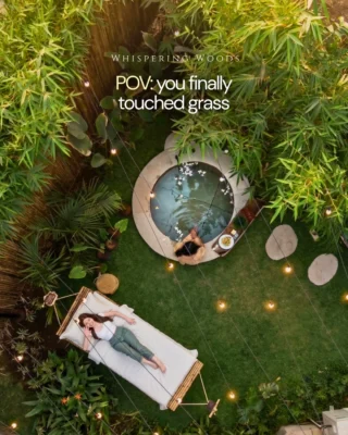 When Mumbai starts feeling like a toaster, the woods quietly become the better plan.

Bambusa Sanctum is our little bamboo hideaway inside Whispering Woods. Bali-style villas, outdoor soaking tubs, tropical greens everywhere, slow mornings, shady afternoon naps, fresh fruit, cool dips, and air that actually feels lighter (low AQI included).

Beat the heat at Bambusa Sanctum. 🌿

.
.
.
.
.
.

#WhisperingWoods #BambusaSanctum #BeatTheHeat #NatureRetreat #MumbaiGetaway
bali style villas · bamboo villas · forest stay · low aqi getaway · weekend getaway near mumbai · nature retreat · boutique eco stay · outdoor bathtub · tropical greenery · bamboo architecture · slow living · luxury nature stay · hidden getaway · peaceful retreat · eco luxury · staycation india · monsoon forest vibes · nature lovers escape