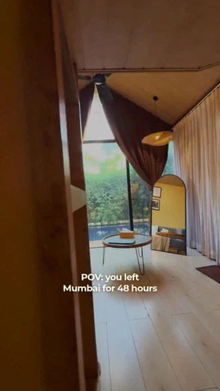 There’s something about cabin living that just softens you.

You climb up into a loft bed that feels like a little world of its own. Mornings begin slow, overlooking the pool, light spilling in just right. Afternoons call for an outdoor shower, cooling off under the sky, no rush, no noise.
Every corner here has a way of holding you a little longer than you planned. A nook to sit, a window to stare out of, a moment to just be.

It’s not just a stay, it’s a feeling you slip into.
Come find your corner at Whispering Woods 🌿 

#staycationstyle #cabinliving #cabinvibes #hotelsoftheworld #resortstyleliving 

Staycation near mumbai • private pool villa near mumbai • wooden cabins in thane • weekend getaway mumbai